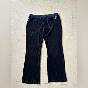 Vintage Y2K Ralph Lauren Polo Jeans Co. Velour Pull Up Pants Women’s Black Large
